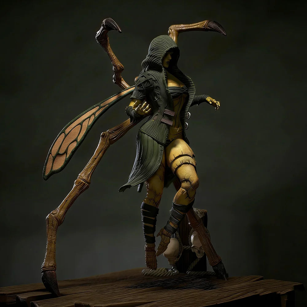 180mm Spider Girl, Resin Model Figure Kit, Fantasy Theme, Unassembled and Unpainted