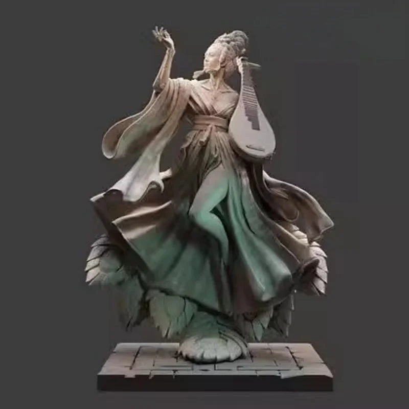 1/24 Mystical Sorceress with Raised Hand, Resin Model Figure Kit, Fantasy Theme, Unassembled and Unpainted