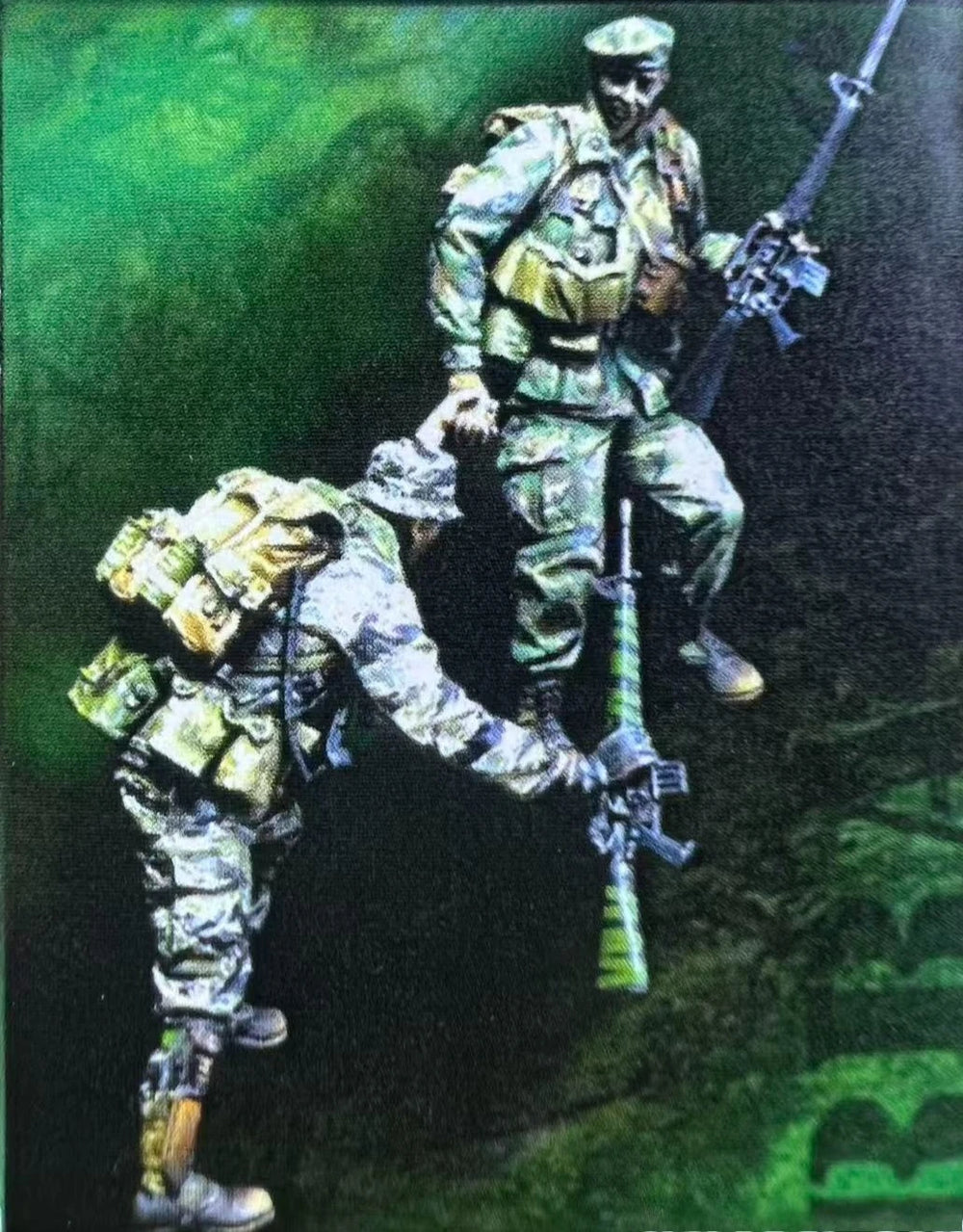 1/35 Modern US Marine Corps Team, 2 Figures, Resin Model Figure Kit, Unassembled and Unpainted