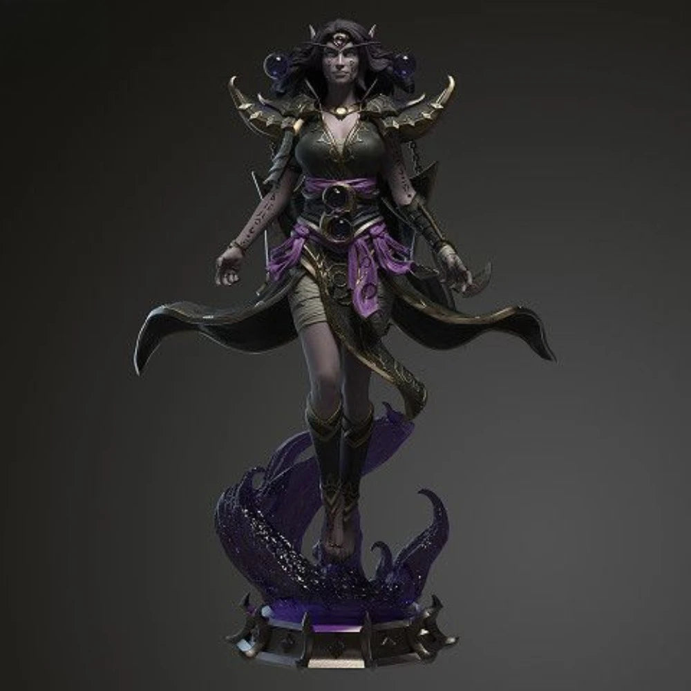 180mm Dark Fantasy Sorceress, Resin Model Figure Kit, Fantasy Theme, Unassembled and Unpainted