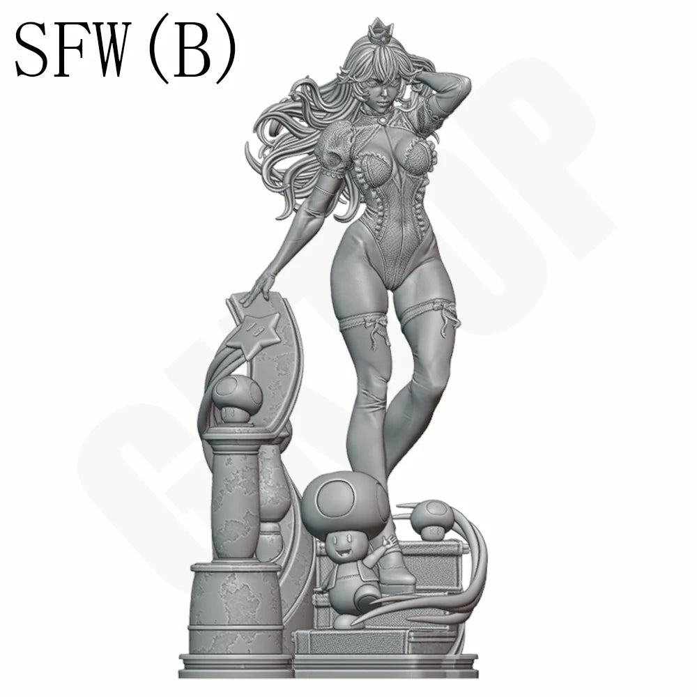 1/24 Crown Beauty Pin-up, Resin Model Figure Kit, Unassembled and Unpainted