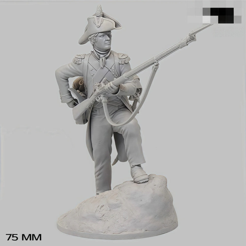 75mm Napoleonic French Grenadier, Resin Model Figure Kit, Unassembled and Unpainted