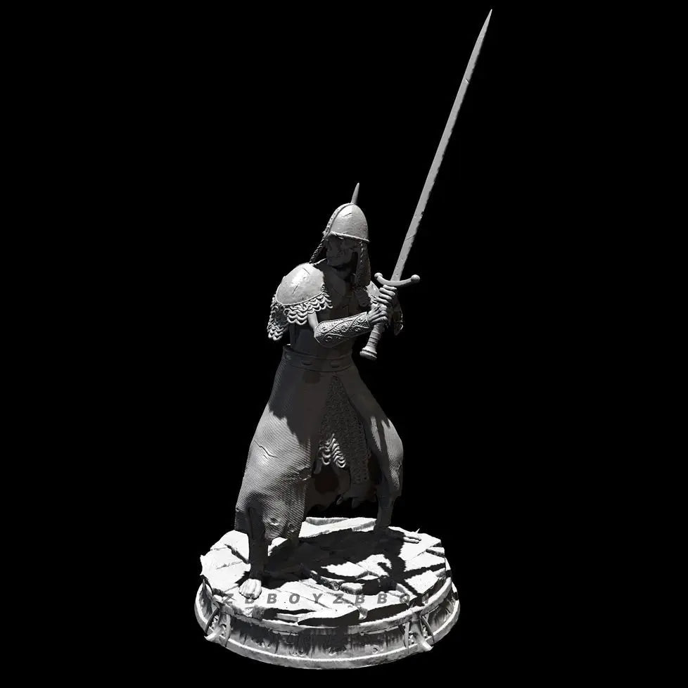 50mm Medieval Warrior, Resin Model Figure Kit, Unassembled and Unpainted