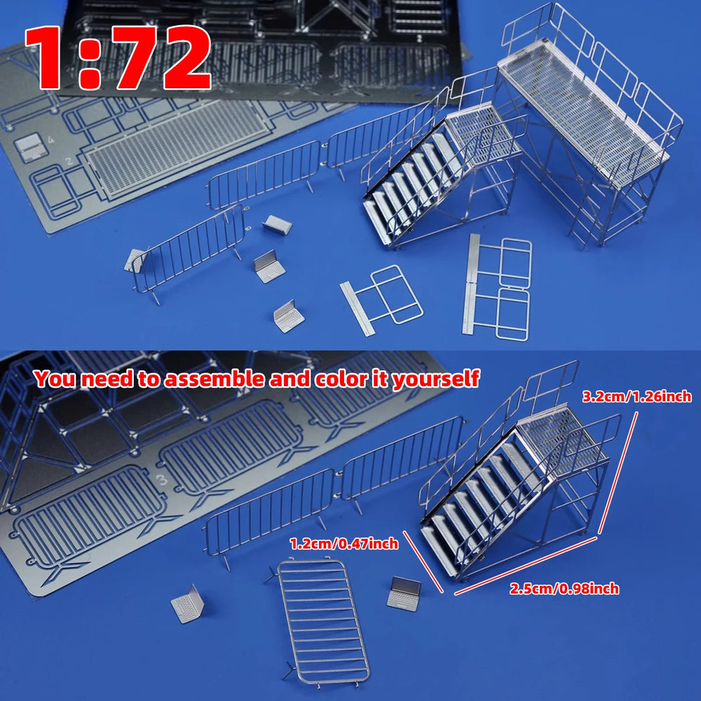 1/72 Aircraft Maintenance Platform, Resin Model Accessory Kit, Historical Theme, Unpainted