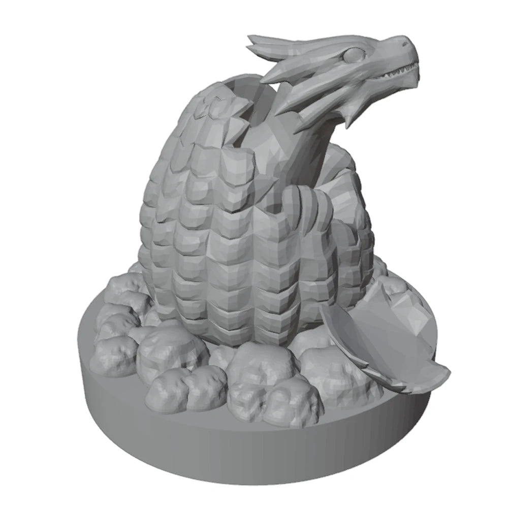 56mm Dinosaur Hatchlings, 5 Figures, Resin Model Diorama Kit, Fantasy Theme, Unassembled and Unpainted