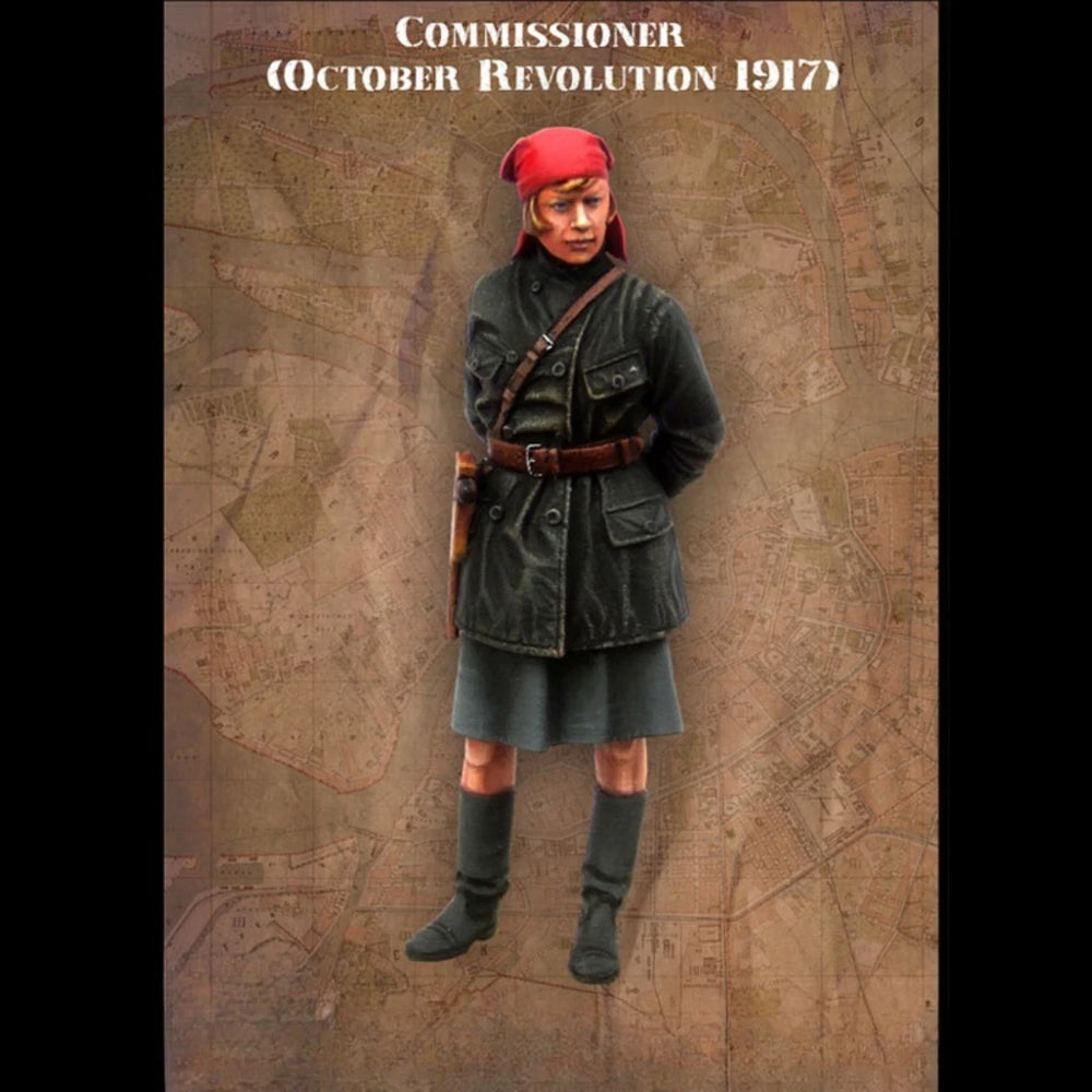 1/35 WWI Soviet Commissioner, Resin Model Figure Kit, Unassembled and Unpainted