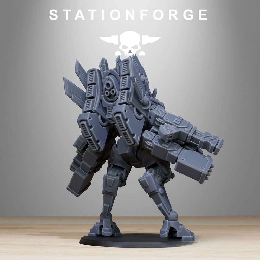 Armored Mecha Commander, Resin Model Figure Kit, Sci-Fi Theme, Unassembled and Unpainted