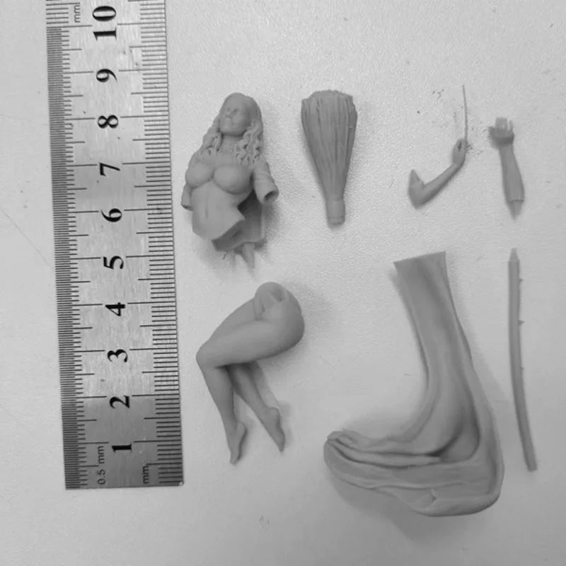 75mm Fantasy Female Magician, Resin Model Figure Kit, Unassembled and Unpainted