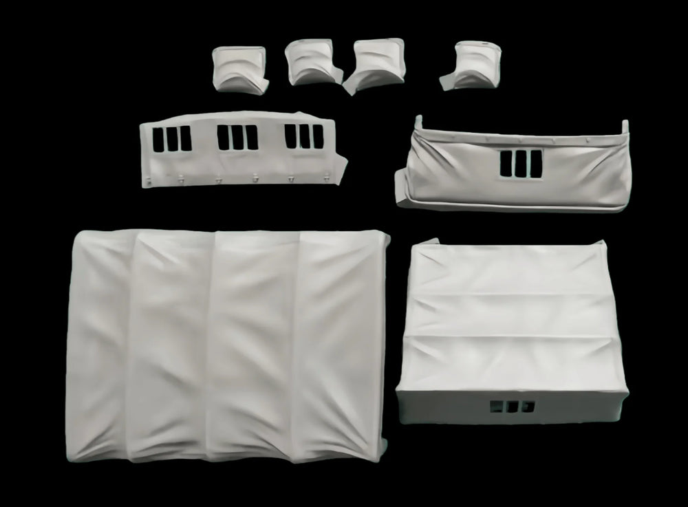1/35 WWII Trailer Canopy, Resin Model Accessory Kit, Unpainted