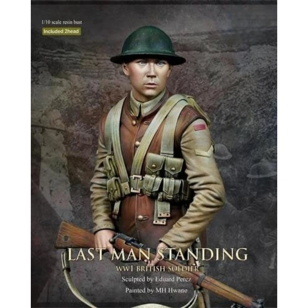 1/10 WWI British Infantryman in Full Marching, Resin Model Bust Kit, Unassembled and Unpainted