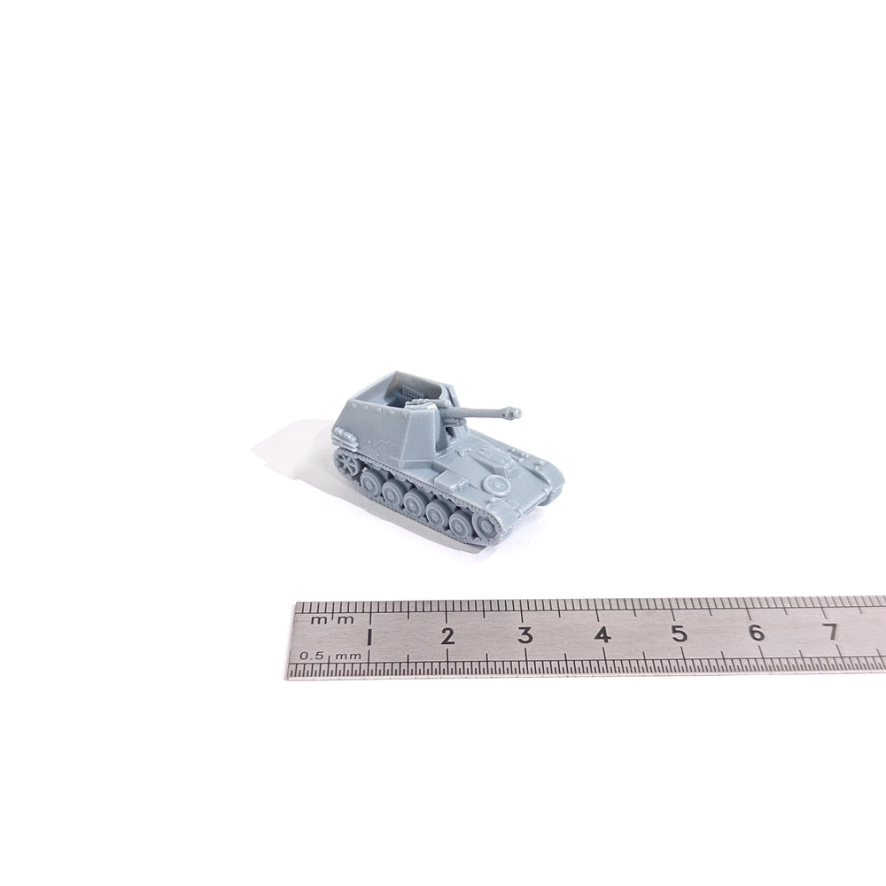 1/144 WWII Wespe Self-Propelled Howitzer, Resin Model Vehicle Kit, Unassembled and Unpainted