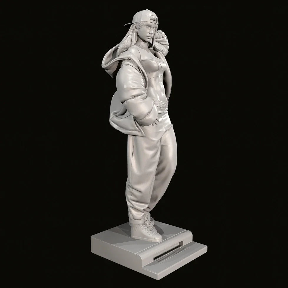 75mm Modern Casual Female, Resin Model Figure Kit, Unassembled and Unpainted