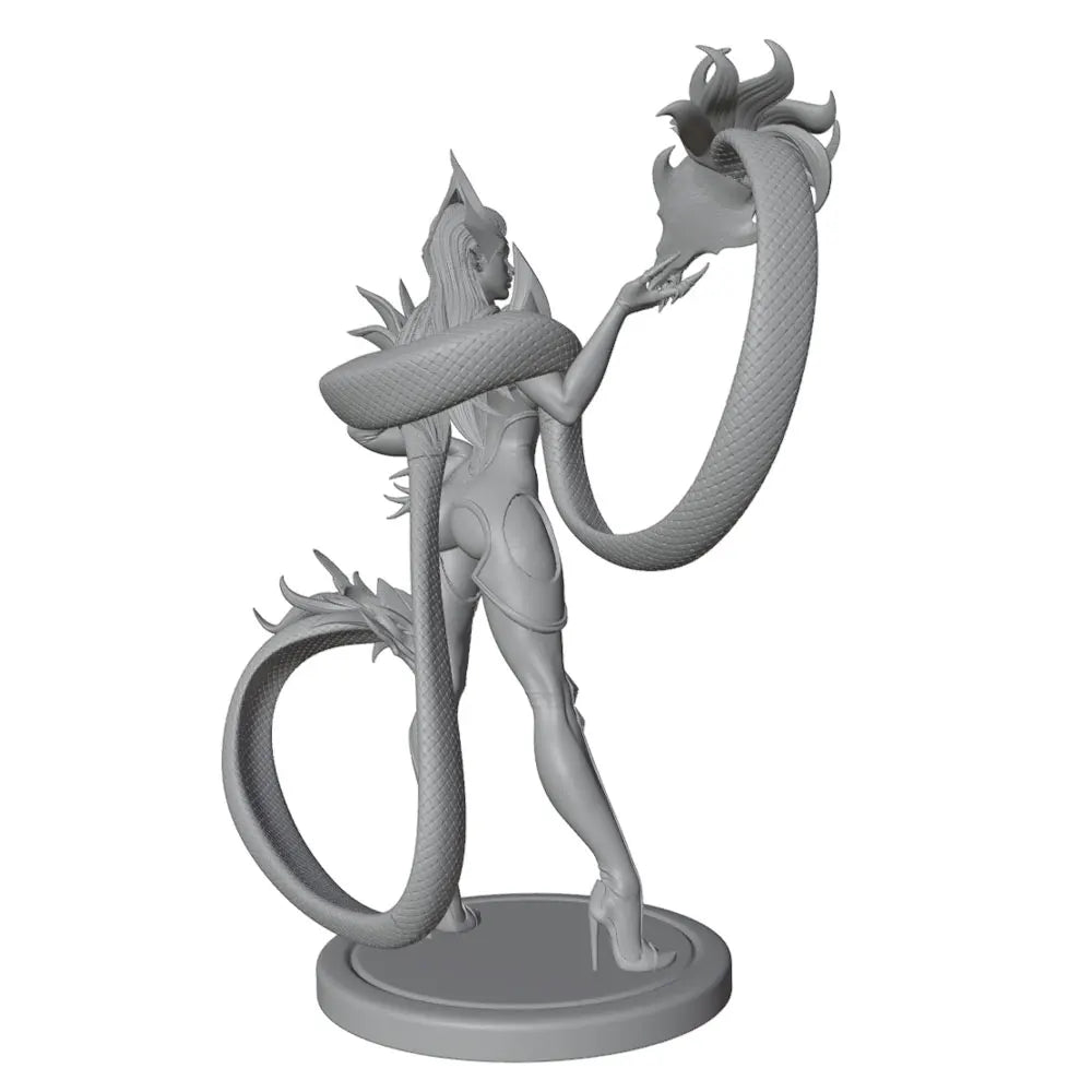 75mm Snake Spirit Sorceress, Resin Model Figure Kit, Fantasy Theme, Unassembled and Unpainted