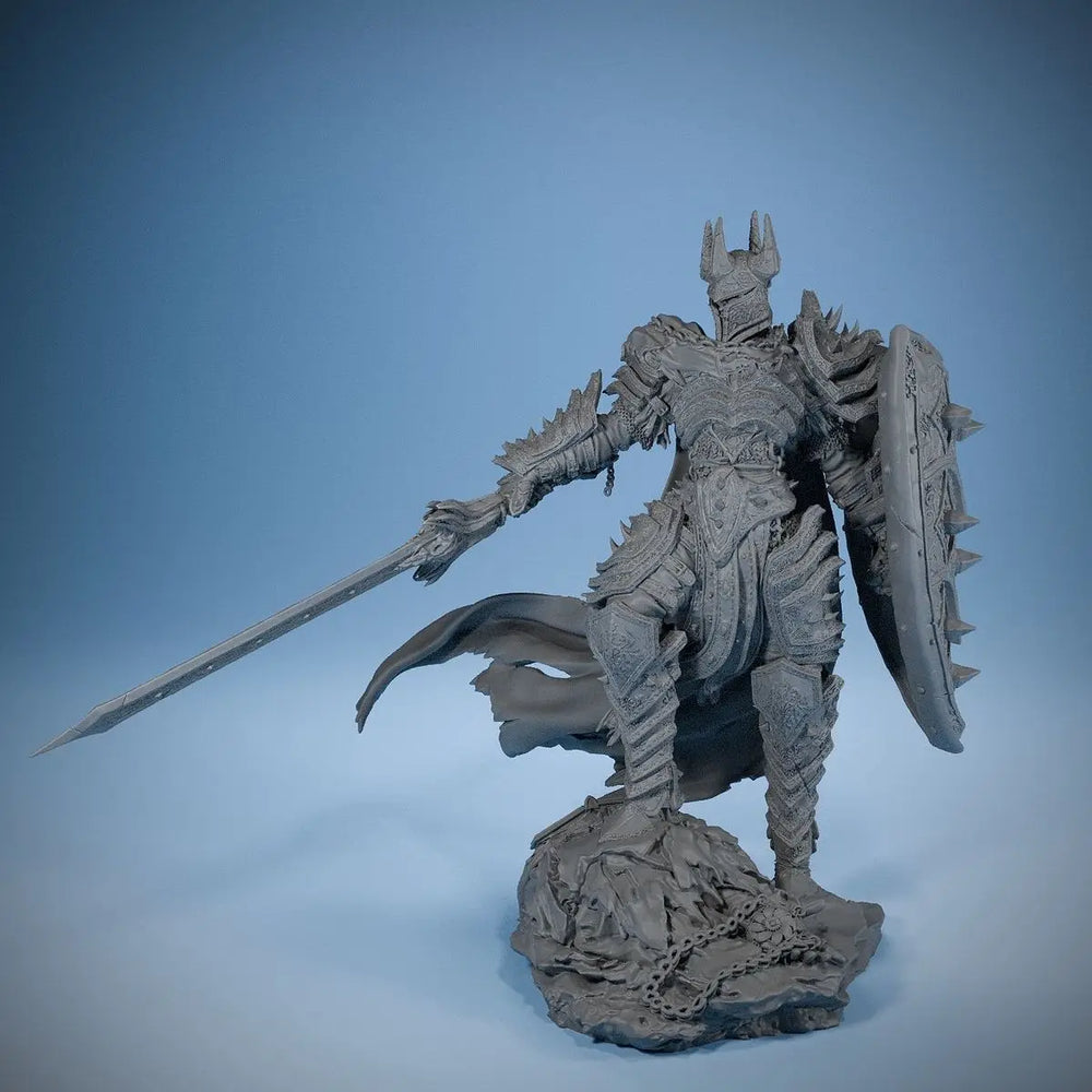 70mm Knight, Resin Model Figure Kit, Fantasy Theme, Unassembled and Unpainted