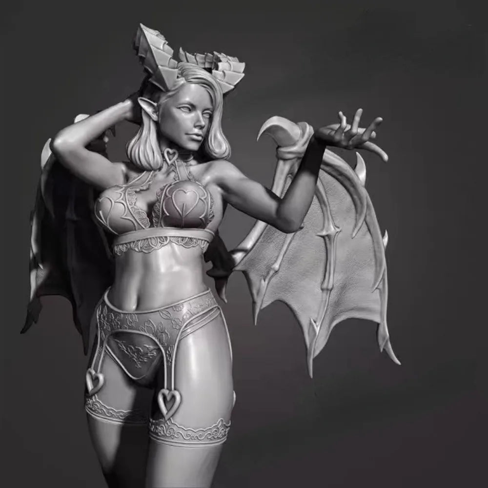 1/24 Succubus, Resin Model Figure Kit, Fantasy Theme, Unassembled and Unpainted