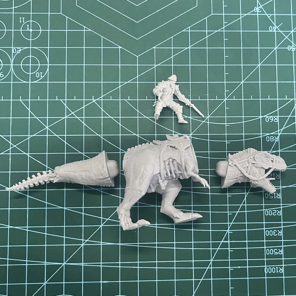 1/35 Tyrannosaurus Rex Warrior, Resin Model Creature Kit, Wildlife Theme, Unassembled and Unpainted