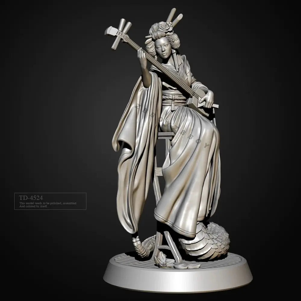 50mm Female Priestess, Resin Model Figure Kit, Fantasy Theme, Unassembled and Unpainted