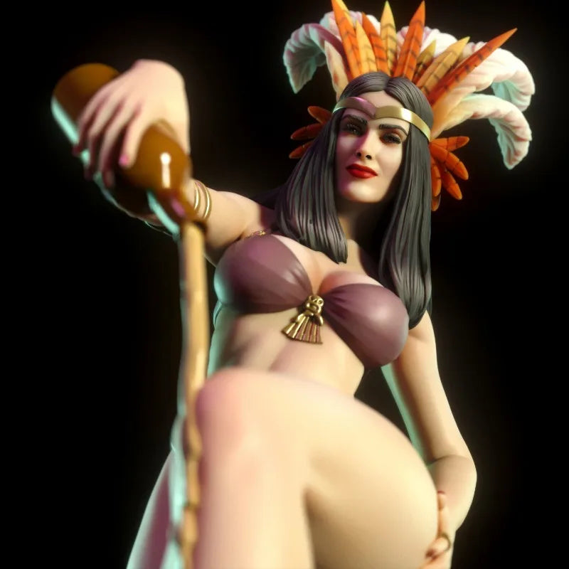 1/24 Egyptian Priestess, Resin Model Figure Kit, Fantasy Theme, Unassembled and Unpainted