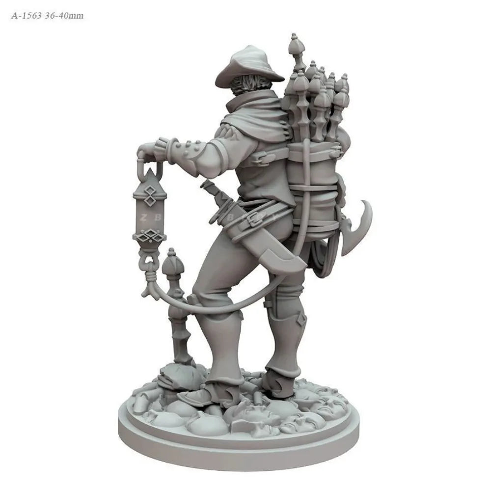 38mm Alchemist Warrior, Resin Model Figure Kit, Fantasy Theme, Unassembled and Unpainted