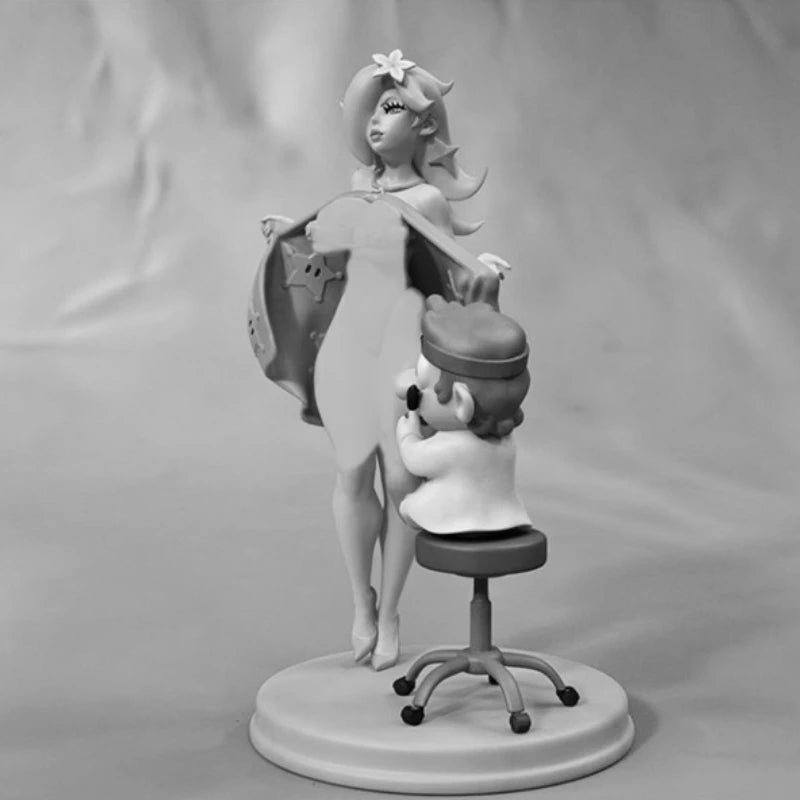1/24 Cartoon Nurse with Cherub, 2 Figures, Resin Model Figure Kit, Unassembled and Unpainted