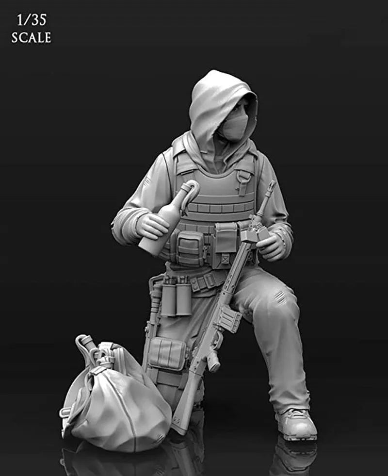 1/35 Modern Tactical Undercover Agent, Resin Model Figure Kit, Unassembled and Unpainted