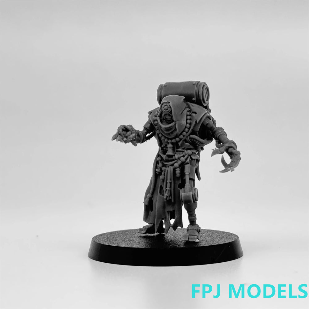 28mm Exoskeleton Soldiers, 4 Figures, Resin Model Figure Kit, Sci-Fi Theme, Unassembled and Unpainted