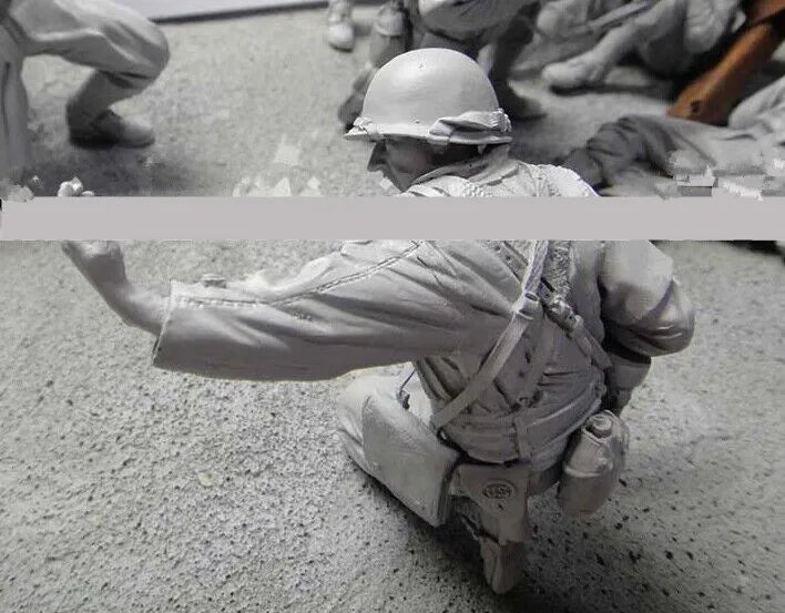1/16 Modern Mounted Combat Soldier, Resin Model Figure Kit, Unassembled and Unpainted