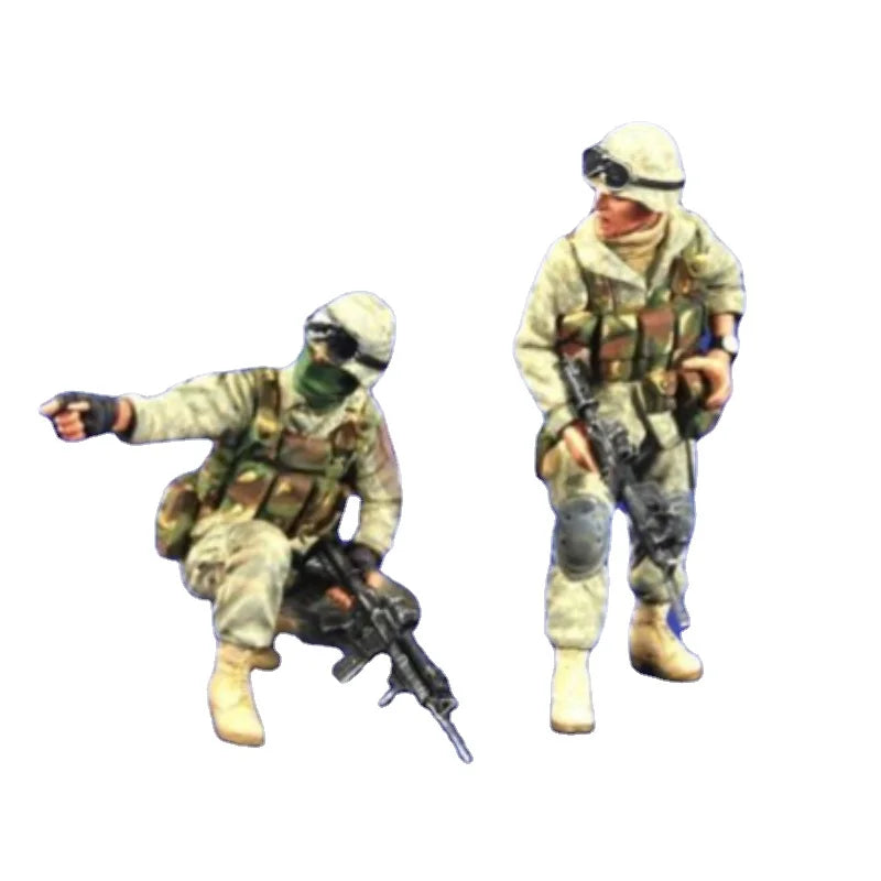 1/35 Modern U.S. Reconnaissance Team, 2 Figures, Resin Model Figure Kit, Unassembled and Unpainted