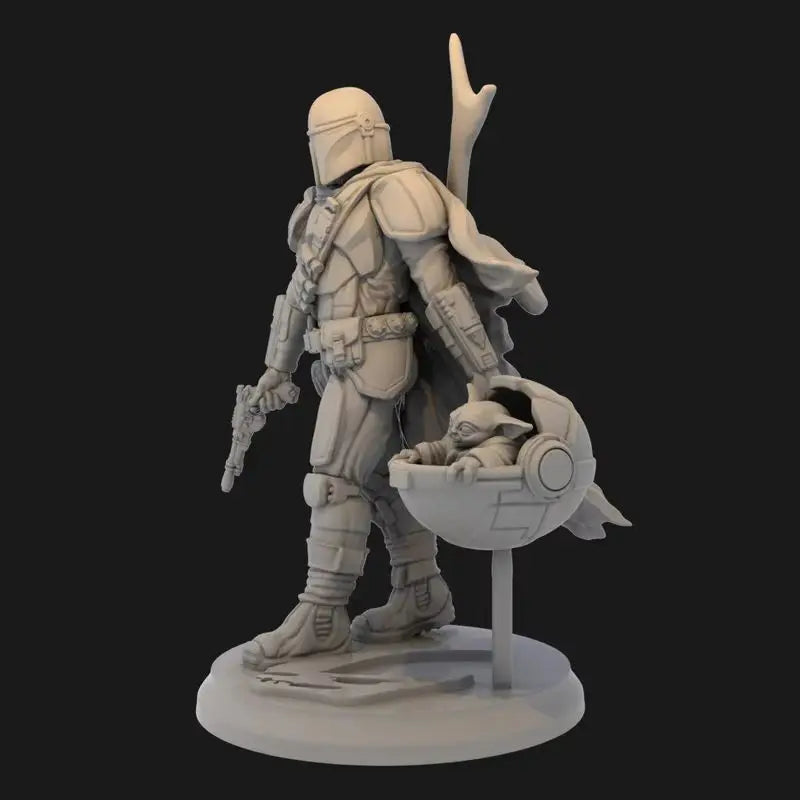 1/12 Alien Mech Warrior, Resin Model Figure Kit, Sci-Fi Theme, Unassembled and Unpainted