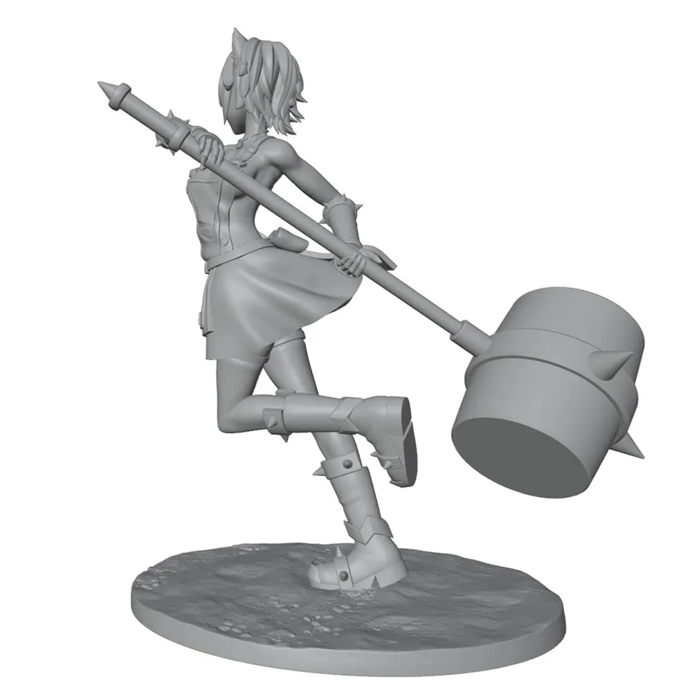 75mm 75mm Chibi Girl, Resin Model Figure Kit, Anime Theme, Unassembled and Unpainted