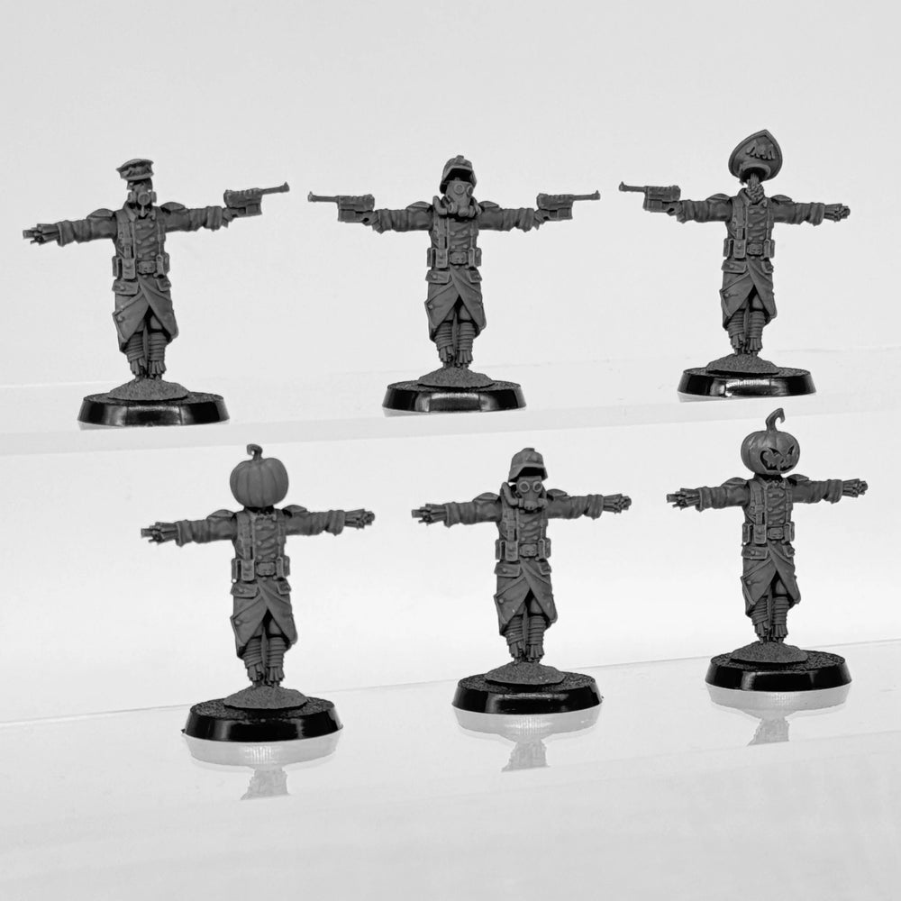 Grim Guard Scarecrow, 6 Figures, Resin Model Figure Kit, Fantasy Theme, Unassembled and Unpainted