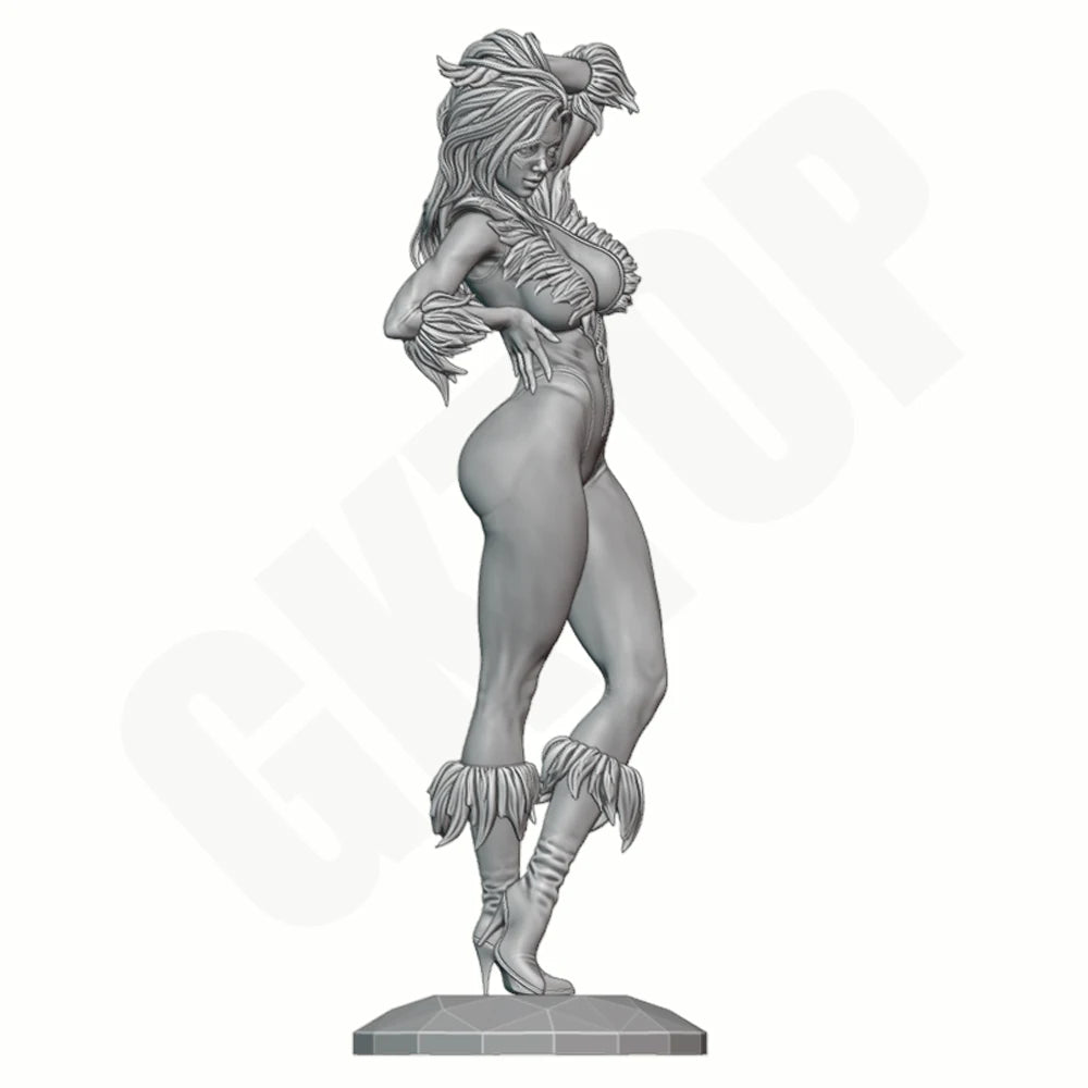 1/24 Ermine Beauty, Resin Model Figure Kit, Fantasy Theme, Unassembled and Unpainted