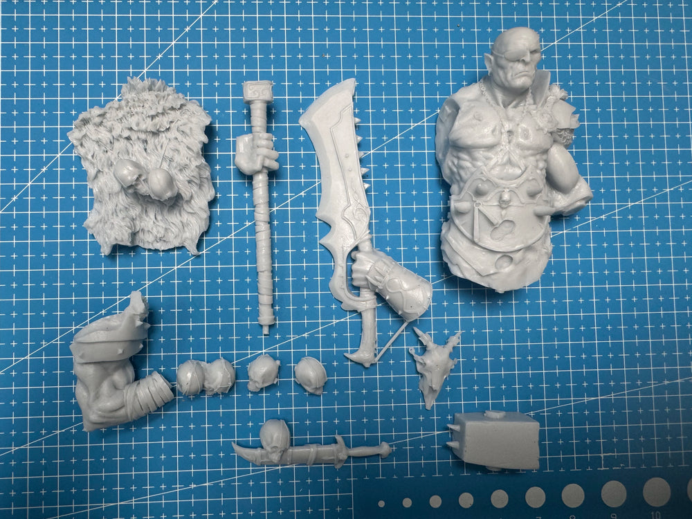 1/10 Dark Fantasy War Envoy, Resin Model Bust Kit, Fantasy Theme, Unassembled and Unpainted