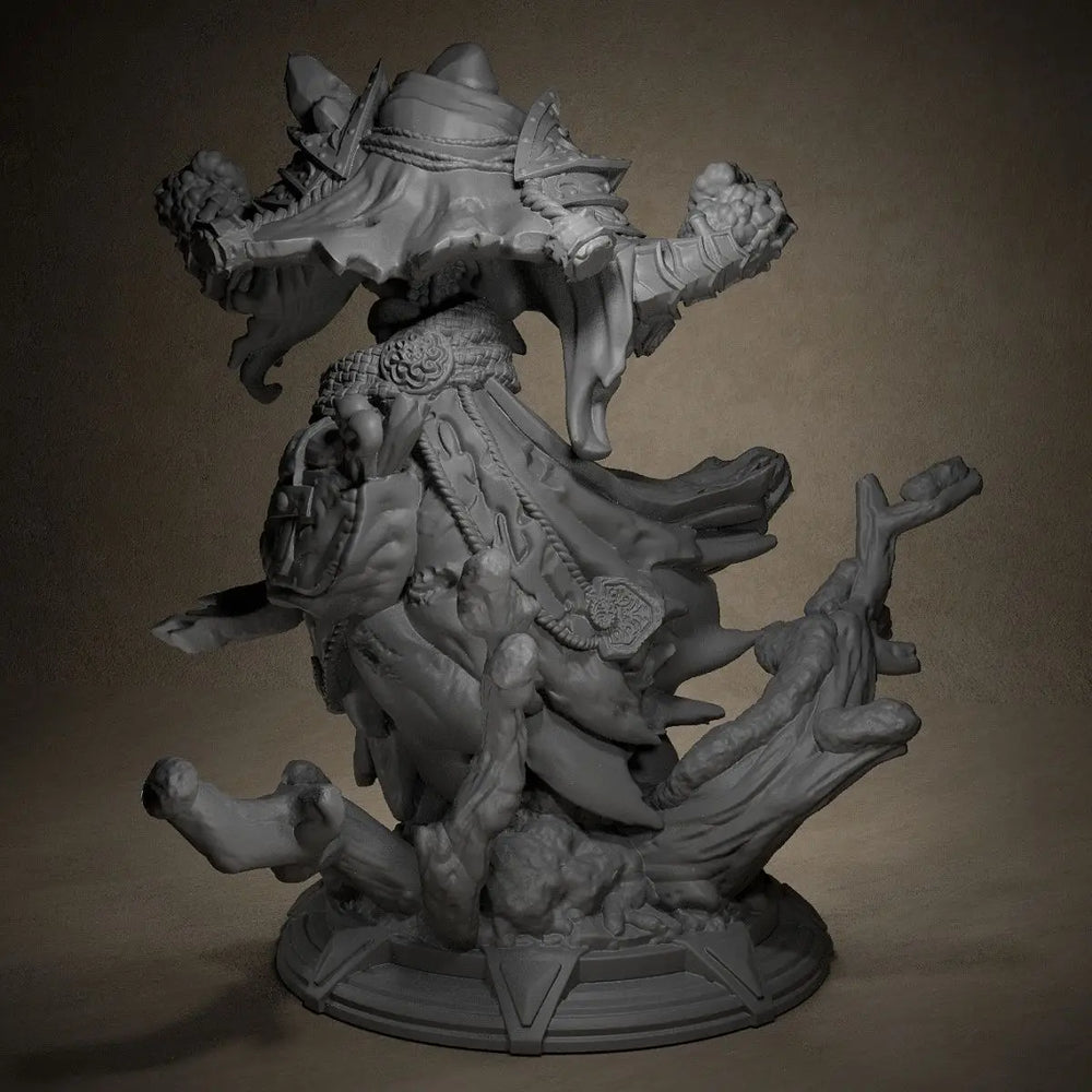 70mm Dark Lich, Resin Model Figure Kit, Fantasy Theme, Unassembled and Unpainted