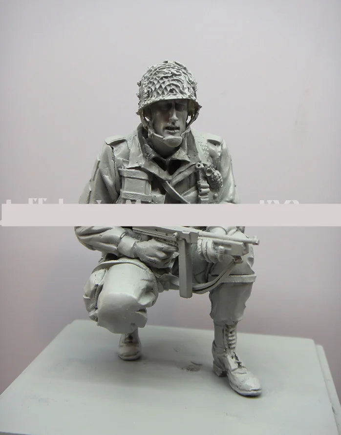 1/16 WWII Infantrymen, 3 Figures, Resin Model Figure Kit, Unassembled and Unpainted