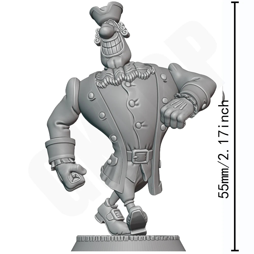 55mm Dr. Livesey, Resin Model Figure Kit, Fantasy Theme, Unassembled and Unpainted