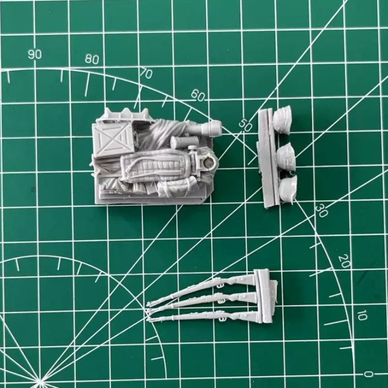 1/35 WWII Transport Rickshaw Equipment, Resin Model Accessory Kit, Unpainted