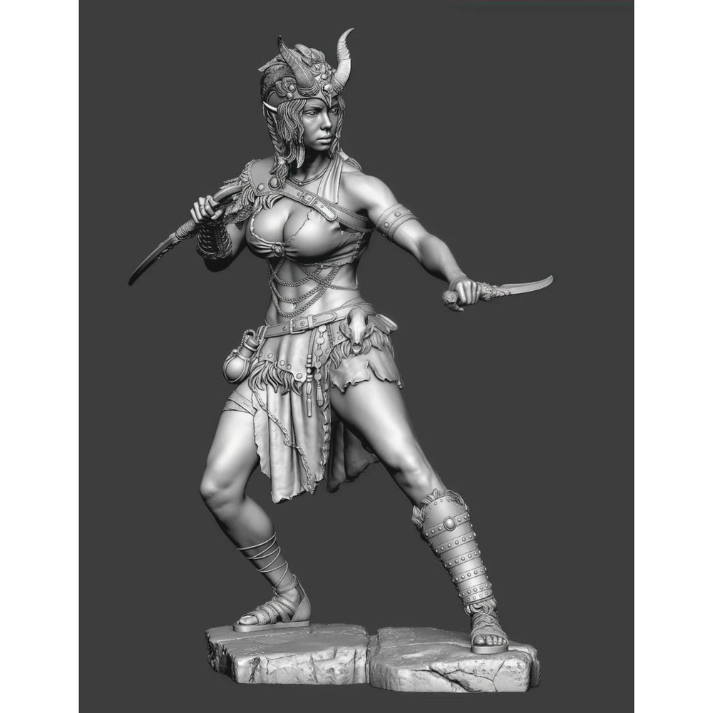 75mm Dark Elf Warrior, Resin Model Figure Kit, Fantasy Theme, Unassembled and Unpainted