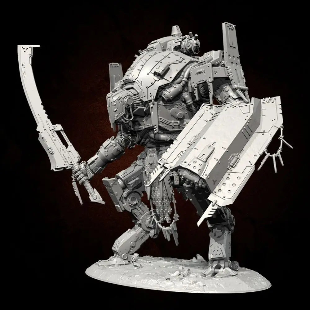 105mm Mechanical Planet Warrior, Resin Model Figure Kit, Sci-Fi Theme, Unassembled and Unpainted