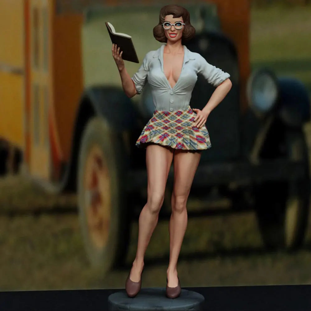 75mm Classroom Teacher, Resin Model Figure Kit, Unassembled and Unpainted