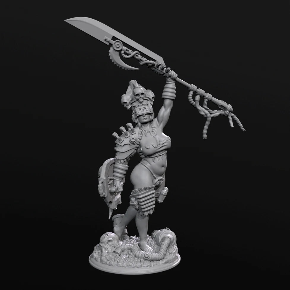 50mm Dark Fantasy Winged Warrior, Resin Model Figure Kit, Fantasy Theme, Unassembled and Unpainted
