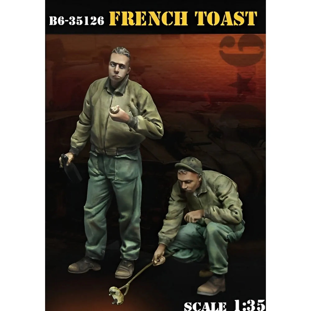 1/35 WWII US, 2 Figures, Resin Model Figure Kit, Unassembled and Unpainted