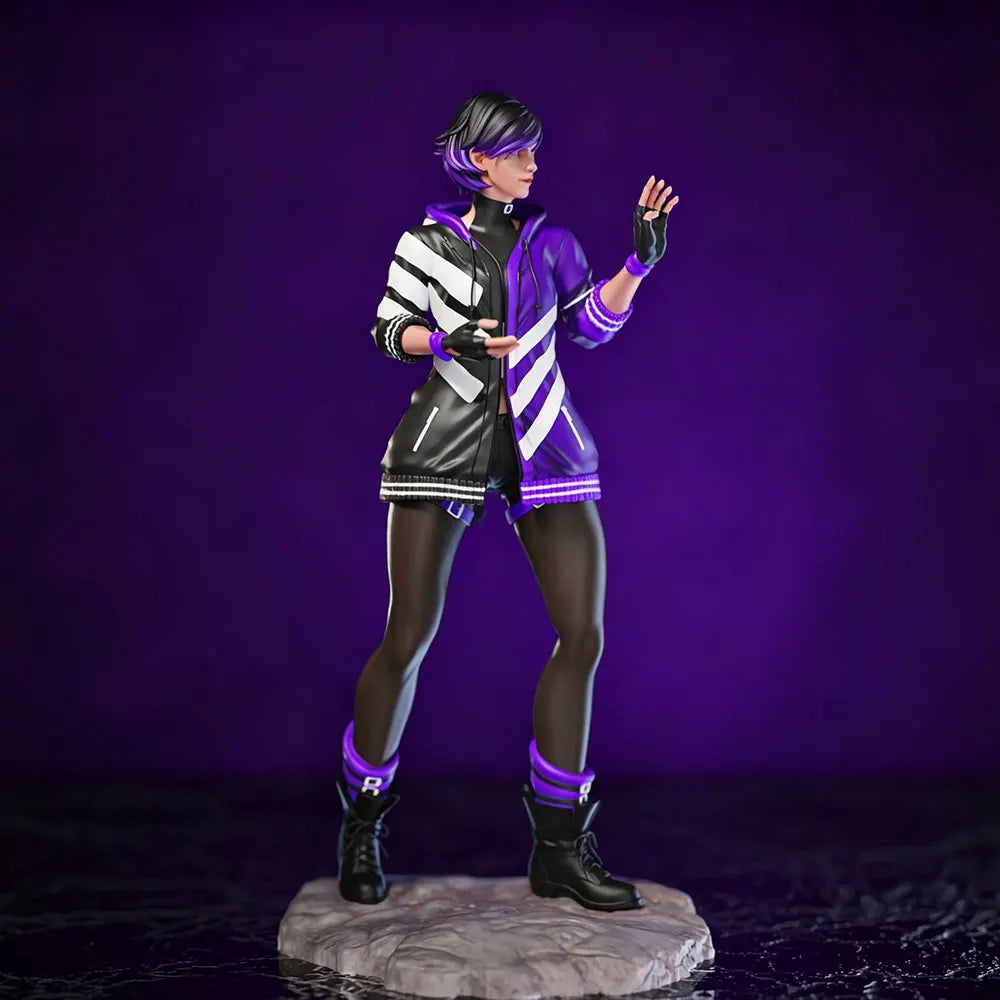 Cyberpunk Female Warrior — 75mm Resin Figure