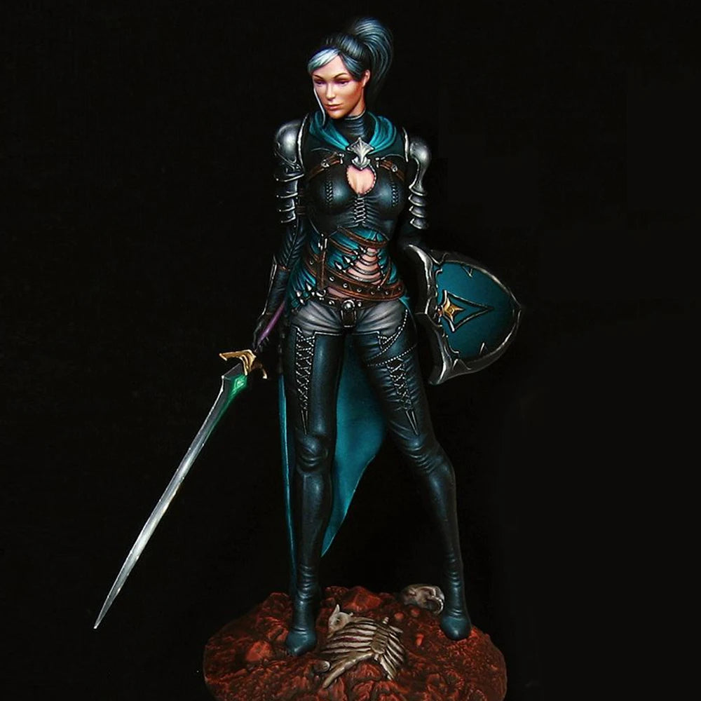 1/24 Female Rogue Warrior, Resin Model Figure Kit, Fantasy Theme, Unassembled and Unpainted