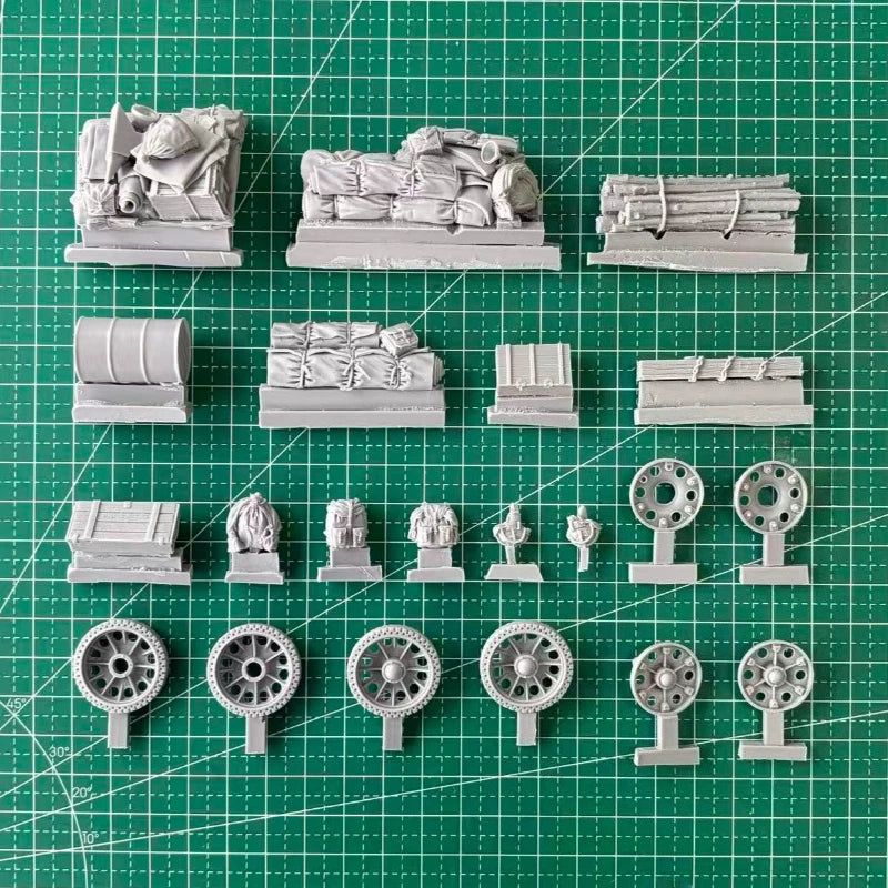 1/35 WWII Soviet T-34T Tank Recovery Vehicle, Resin Model Vehicle Kit, Unassembled and Unpainted