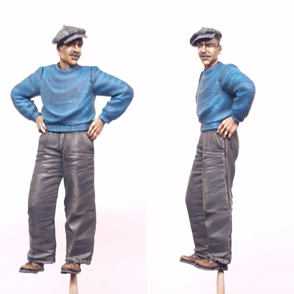 1/35 Modern Civilian Worker, Resin Model Figure Kit, Unassembled and Unpainted