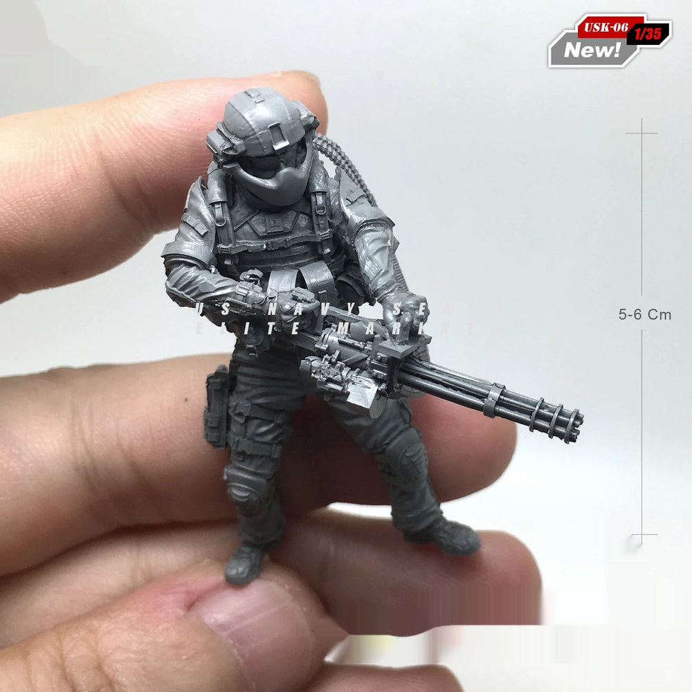 1/35 Modern SEAL Team Operator, Resin Model Figure Kit, Unassembled and Unpainted