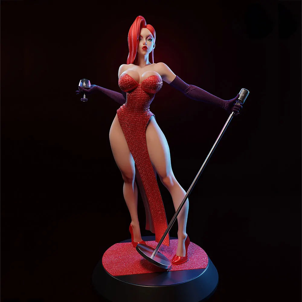 1/24 Fantasy Warrior Pin-up, Resin Model Figure Kit, Unassembled and Unpainted