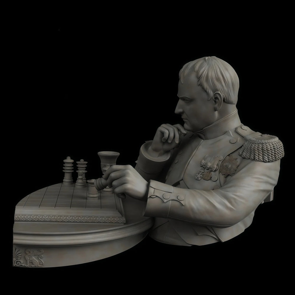 1/10 Napoleonic Napoleon 1812, Resin Model Bust Kit, Unassembled and Unpainted