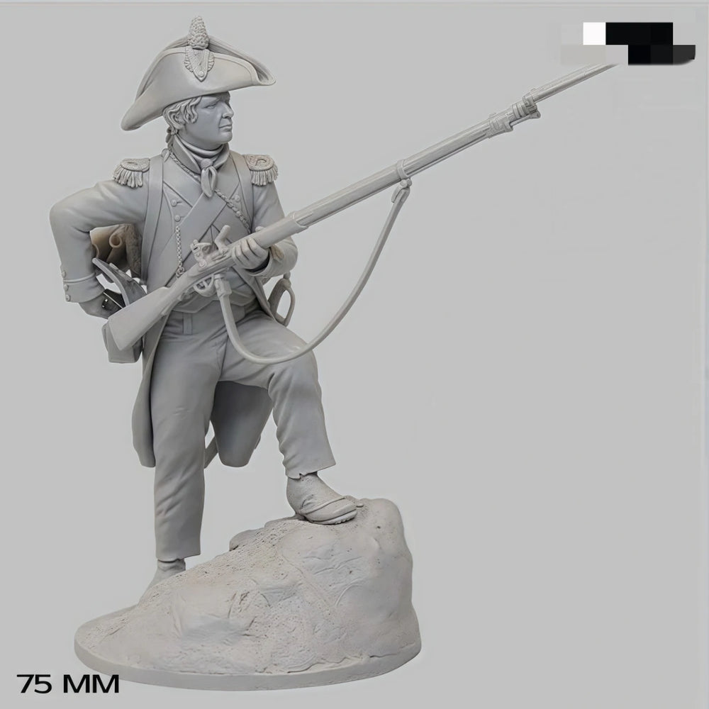 75mm Napoleonic French Grenadier, Resin Model Figure Kit, Unassembled and Unpainted